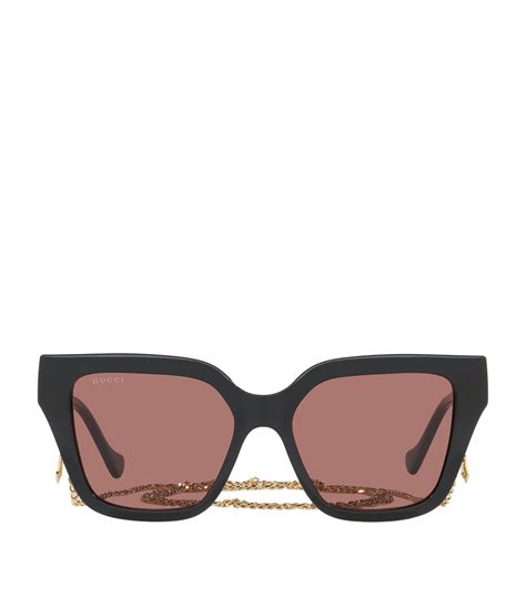 gucci women's rectangular sunglasses